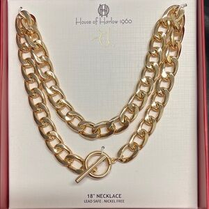 House of Harlow 1960 | Chain Necklace w/ Toggle Clasp ✨